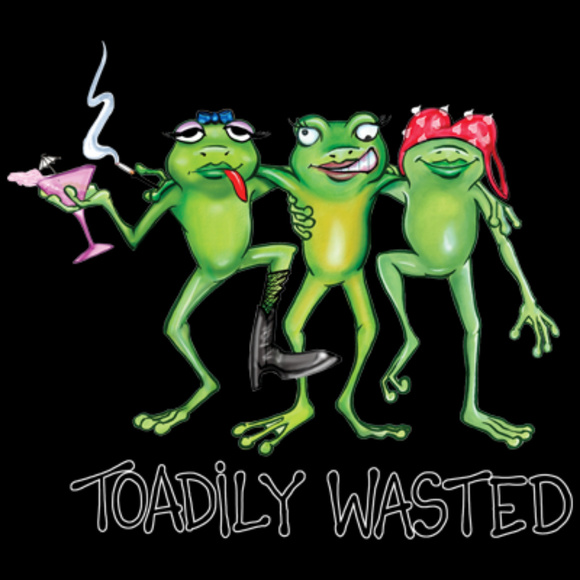 Bella Canvas Toadily Wasted Funny T-Shirt - Picture 2 of 2